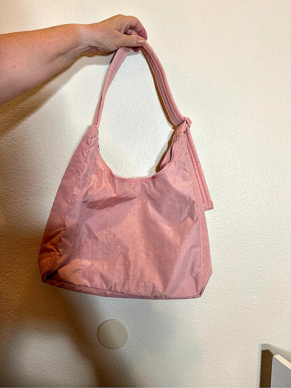 Baggu Nylon Shoulder Bag Rose Tan UO Exclusive
